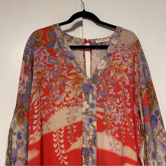Spell the Gypsy Collective Willow tassel Kimono Sleeves dress Size Small - Picture 4 of 10